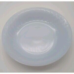Fire King Azure Delphite Icy Blue Swirl Shallow Bowl Soup Pasta 7.5"